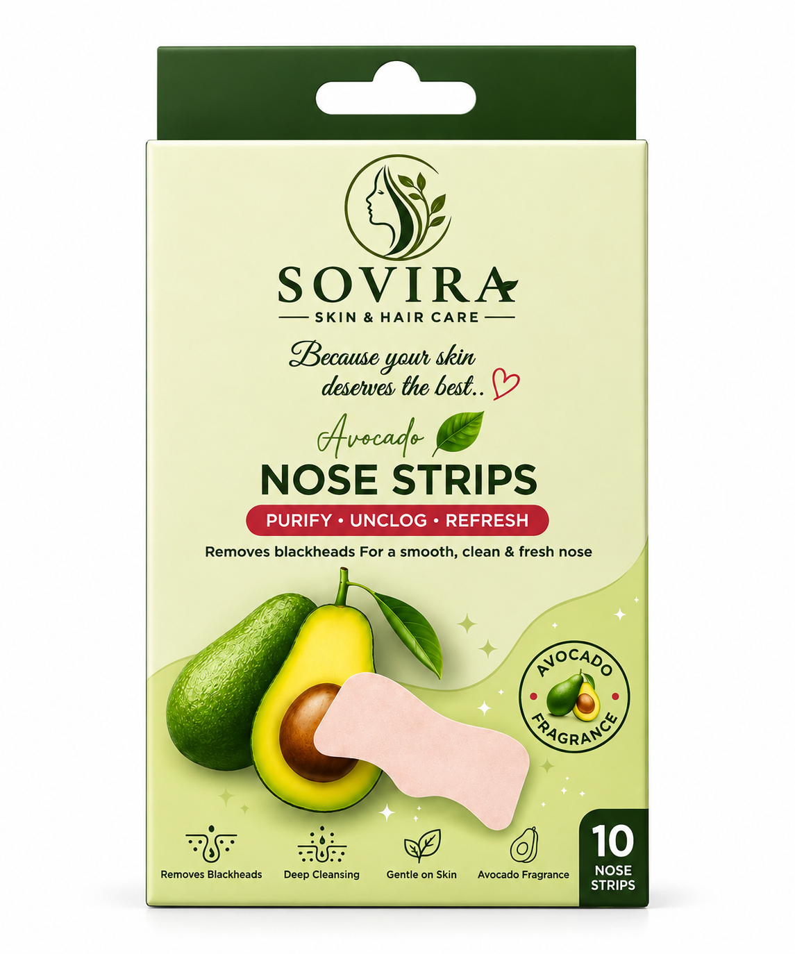 Avocado Nose Strips (10 Strips)